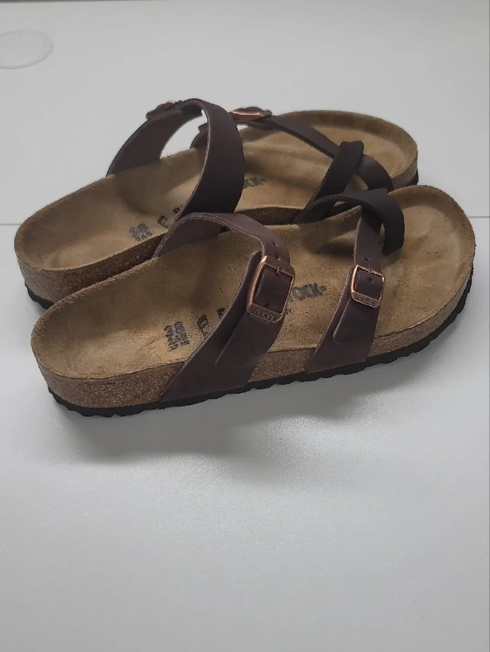 Birkenstock Mayari Oiled Leather Sandals Size 7